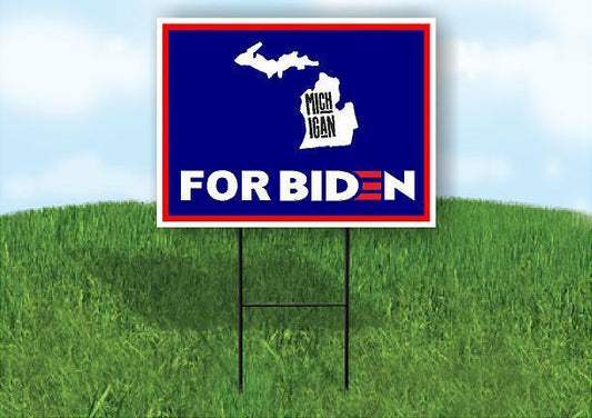 MICHIGAN FOR BIDEN Yard Sign with Stand LAWN SIGN