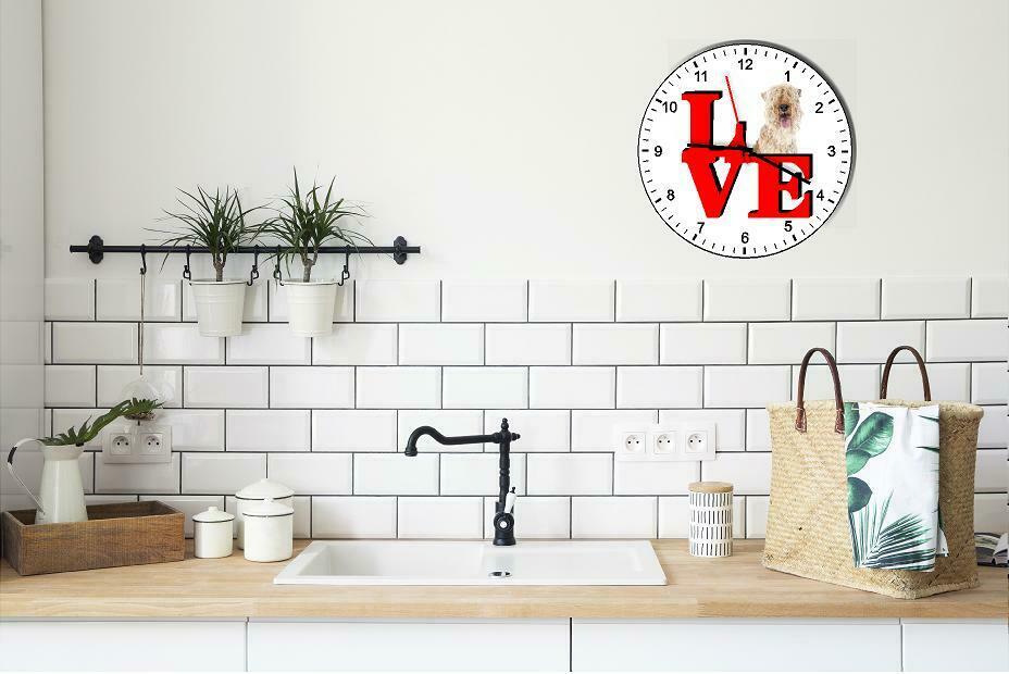 Lakeland Terrier Cute Puppy Dog kitchen living room Wall Clock