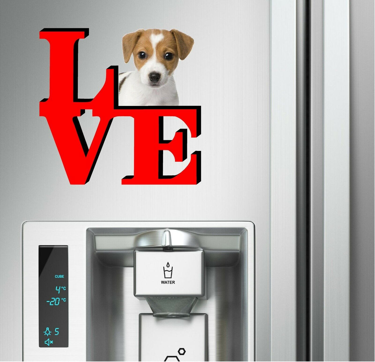 Russel Terrier Cute Dog Fridge Refrigerator Car Magnet