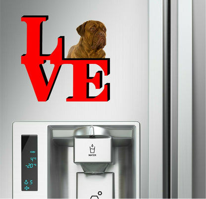 Dogues De Bordeaux Dog Love Park Dog Fridge Refrigerator Car Magnet