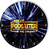 Best Podcast in the Star Galaxy Wars Space Kitchen Living room Wall Clock