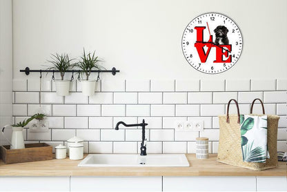Lhasa Apso Cute Puppy Dog kitchen living room Wall Clock