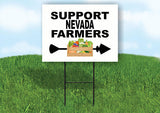 NEVADA SUPPORT FARMERS RIGHT ARROW Yard Sign w Stand LAWN  SIGN Single