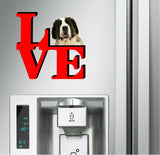 Saint Bernard Cute Dog Fridge Refrigerator Car Magnet