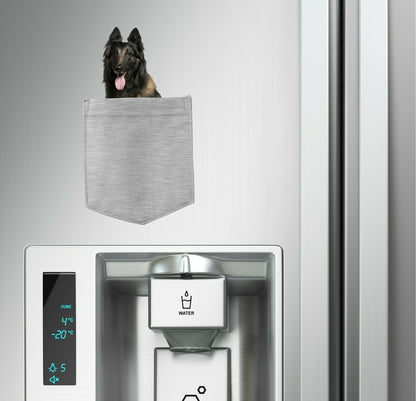 Belgian Tervuren Dog in pocket Fridge Car Magnet Bumper Sticker App size 4"x7"
