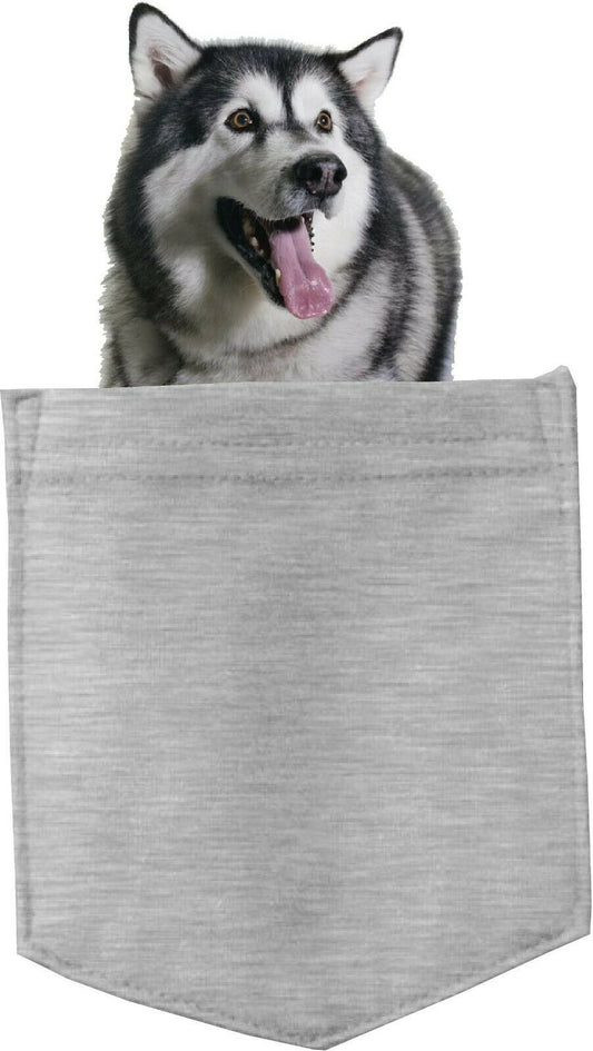 Alaskan Malamute Dog in pocket Fridge Car Magnet Bumper Sticker App size 4"x7"