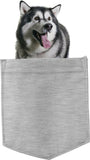 Alaskan Malamute Dog in pocket Fridge Car Magnet Bumper Sticker App size 4"x7"