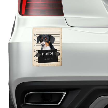 Entlebucher Sennenhund Mugshot Bad Dog Fridge refrigerator Car Magnet