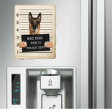 Belgian Malinoi Mugshot Bad Dog Fridge refrigerator Car Magnet