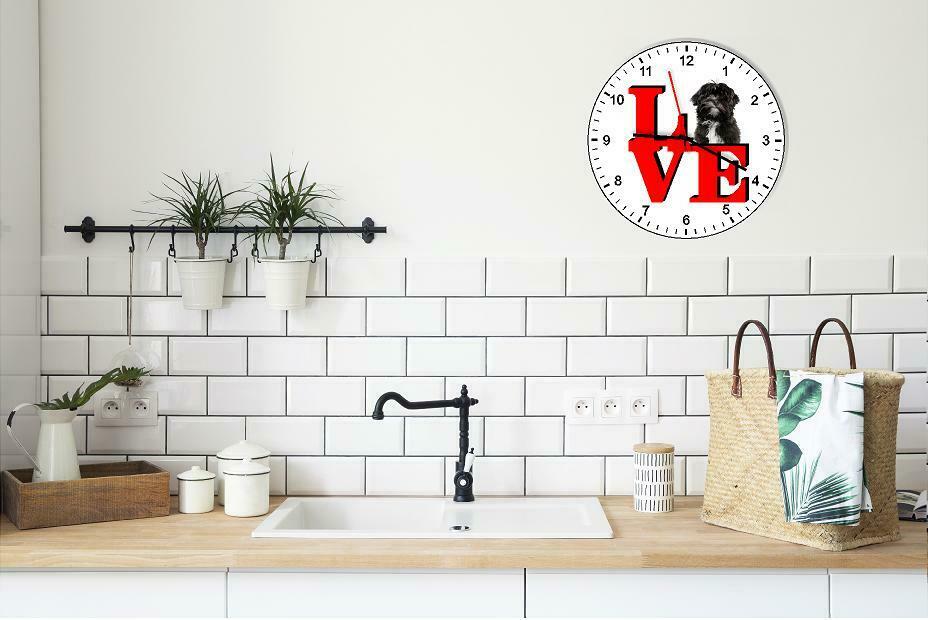 Lhasa Apso Cute Puppy Dog kitchen living room Wall Clock