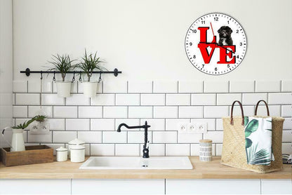 Lhasa Apso Cute Puppy Dog kitchen living room Wall Clock