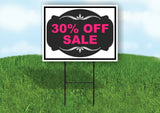 30% OFF SALE PINK TAG BLACK Yard Sign with Stand LAWN SIGN