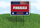 PINNAVAIA FLAG RED 2024 18inx24in Yard Road Sign w/ Stand