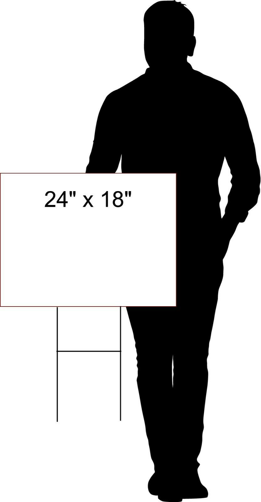 CAUTION KEEP OFF WALL YELLOW Plastic Yard Sign ROAD SIGN with Stand