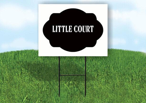 LITTLE COURT BLACK TAG HOUSE SIGN