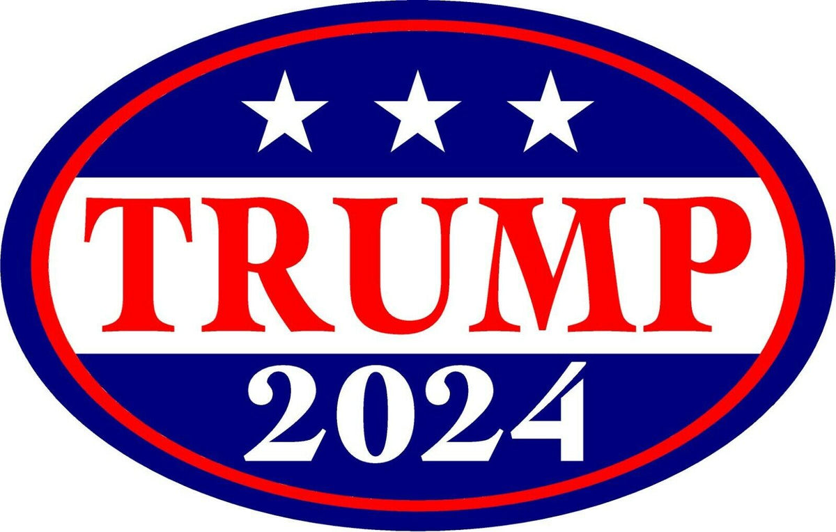 TRUMP car magnet Donald Trump President 2024 Magnetic Bumper Sticker 5.5"x3.5"