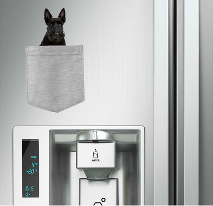 Scottish Terrier Dog in pocket Fridge Car Magnet Bumper Sticker App size 4"x7"