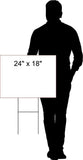 COUNT FASTER election fraud Biden Trump Yard Sign ROAD SIGN w stand large 18"x24