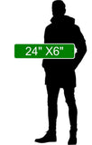 PAPILLON LANE 24"x6 ALUM COMPOSITE SIGN