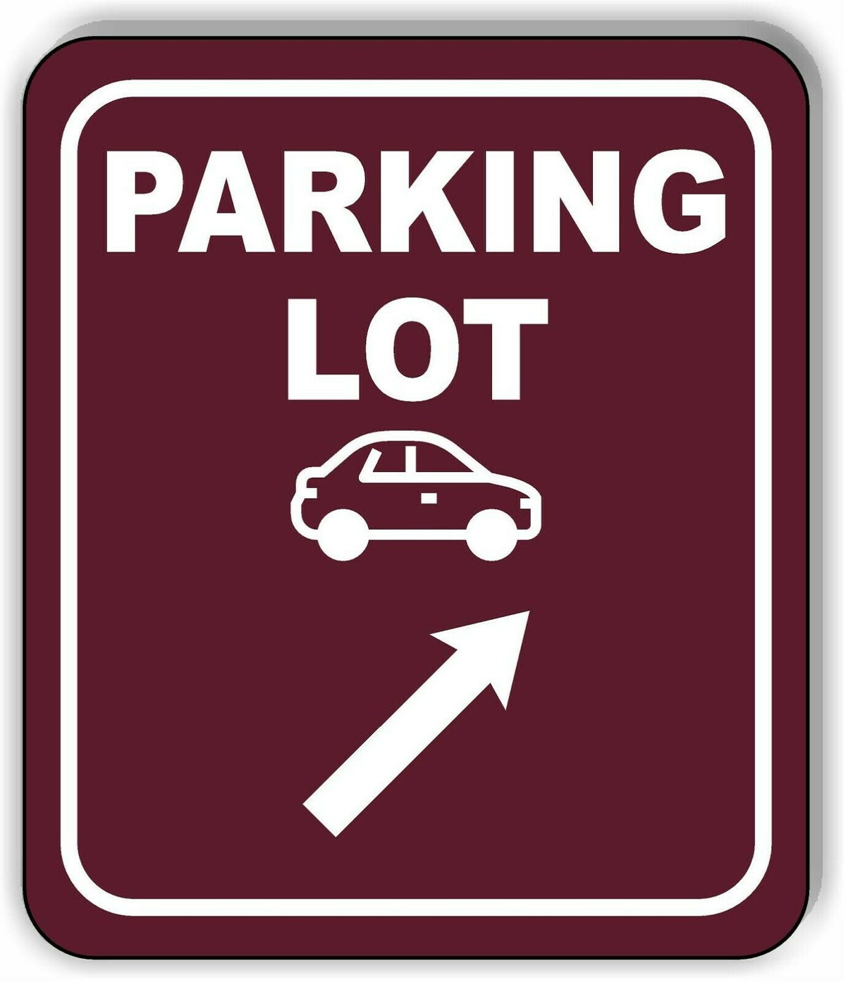 PARKING LOT DIRECTIONAL ARROW TRAIL 8 Variations Metal Aluminum composite sign
