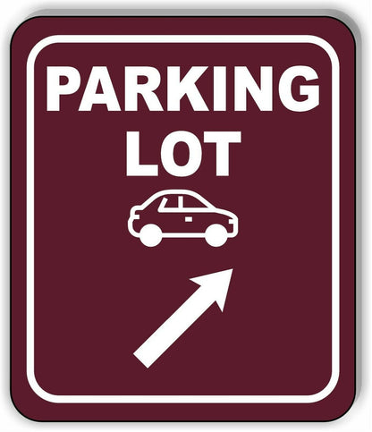 PARKING LOT DIRECTIONAL ARROW TRAIL 8 Variations Metal Aluminum composite sign