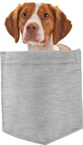 Brittany Dog in pocket Fridge Car Magnet Bumper Sticker App size 4"x7"