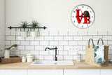 Flat Coated Retriever Cute Puppy Dog kitchen living room Wall Clock