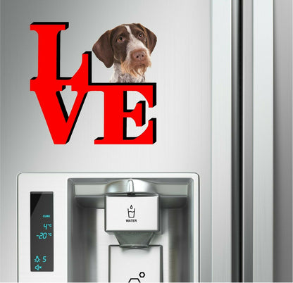 Pointers German Wirehaired Love Park Cute Dog Fridge Refrigerator Car Magnet