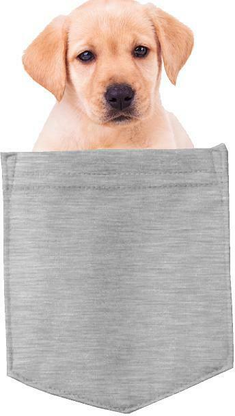 Yellow Lab Dog in pocket Fridge Car Magnet Bumper Sticker App size 4"x7"