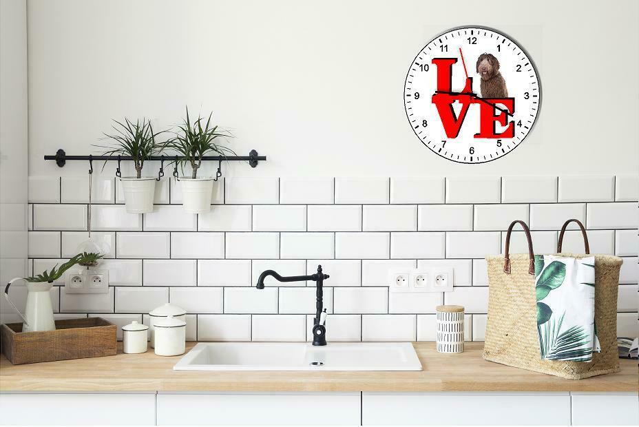 Labradoodle Cute Puppy Dog kitchen living room Wall Clock