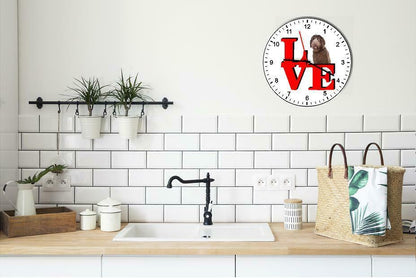 Labradoodle Cute Puppy Dog kitchen living room Wall Clock