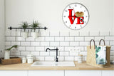 I Love Pancakes Love Park Funny Kitchen Living room Wall Clock