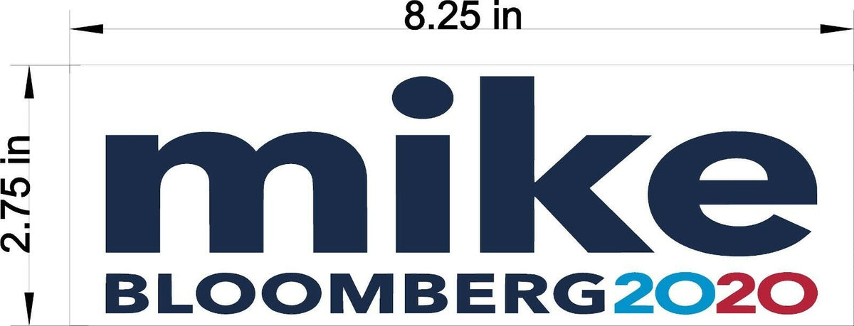 Mike Bloomberg 2020 for President Car MAGNET Magnetic Bumper Sticker Democrat