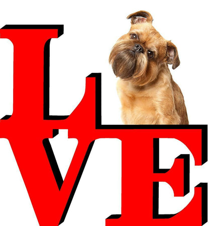 Brussels Griffon Dog Love Park Cute Dog Fridge Refrigerator Car Magnet
