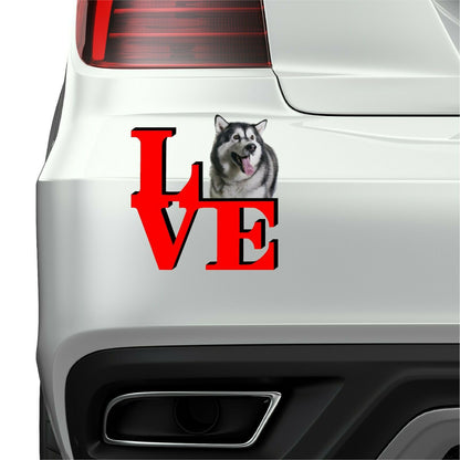 Alaskan Malamute Love Park Cute Dog Fridge Refrigerator Car Magnet