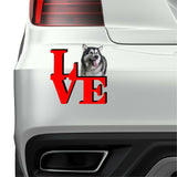 Alaskan Malamute Love Park Cute Dog Fridge Refrigerator Car Magnet