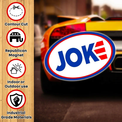 JOKE Joe Biden worst President Car magnet Magnetic Bumper Sticker Donald Trump