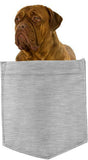 Dogues De Bordeaux Dog in pocket Fridge Car Magnet Bumper Sticker App size 4"x7"