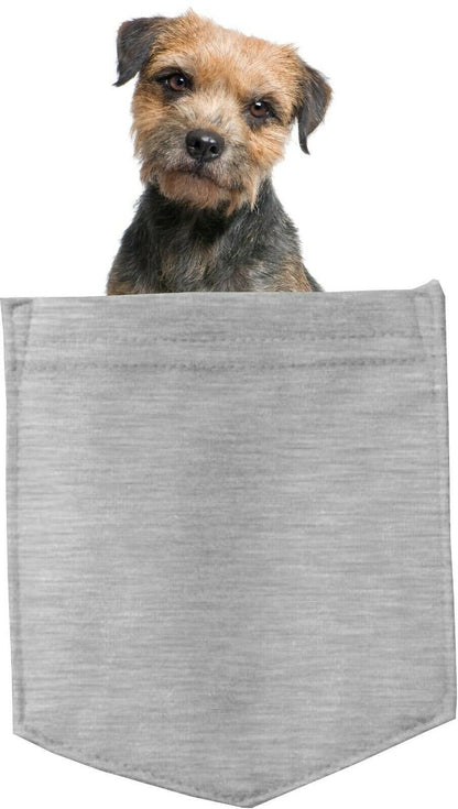 Border Terrier Dog in pocket Fridge Car Magnet Bumper Sticker App size 4"x7"