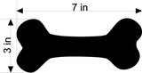 Dog on Board Labradoodle Bone Car Magnet Bumper Sticker 3"x7"