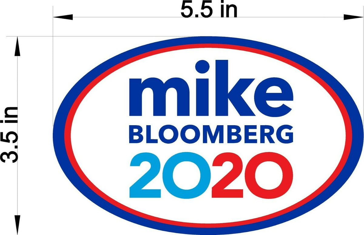 Mike Bloomberg for President 2020 - Magnetic Bumper Sticker oval Car magnet