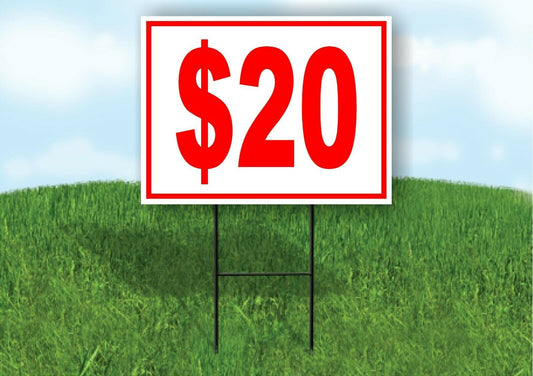 20 DOLLAR SALE Yard Sign Road with Stand LAWN SIGN