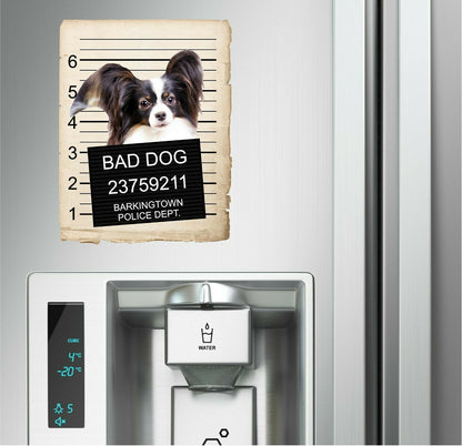 Paillons Mugshot Bad Dog Fridge refrigerator Car Magnet