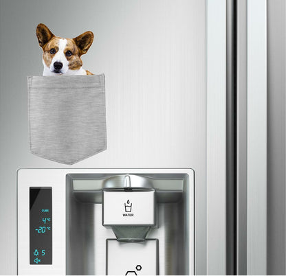 Cardigan Welsh Corgi in pocket Fridge Car Magnet Bumper Sticker App size 4"x7"