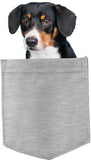 Whippet Dog in pocket Fridge Car Magnet Bumper Sticker App size 4"x7"