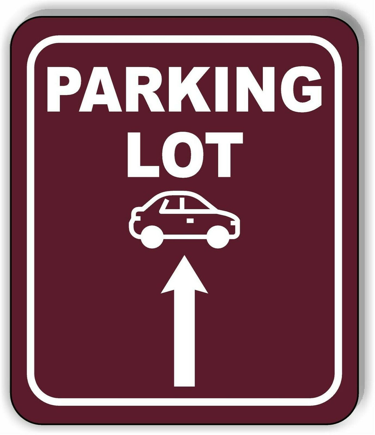 PARKING LOT DIRECTIONAL ARROW TRAIL 8 Variations Metal Aluminum composite sign