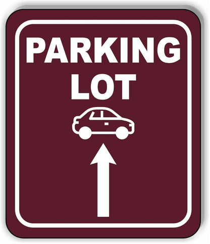 PARKING LOT DIRECTIONAL ARROW TRAIL 8 Variations Metal Aluminum composite sign