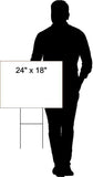 ELECT VANCE  18 in x 24 in Yard Sign Road Sign with Stand