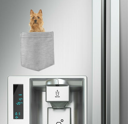 Australian Terrier Dog in pocket Fridge Car Magnet Bumper Sticker App size 4"x7"