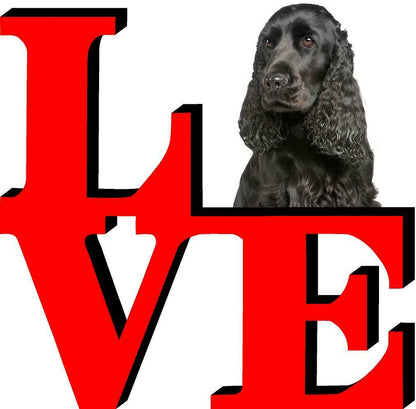 English Cocker Spaniel Dog Love Park Dog Fridge Refrigerator Car Magnet